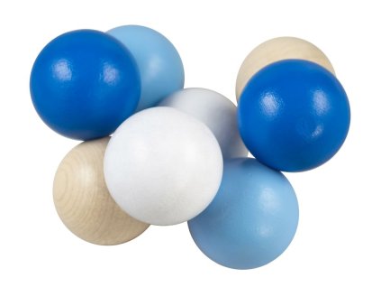 Guľôčky na šnúre rmodré