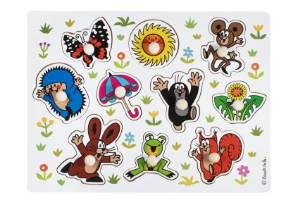 Drevené vkladacie puzzle Krtko veľké