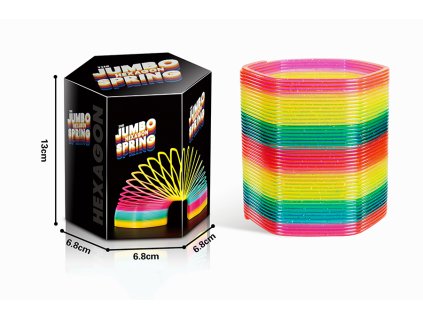 Farebná jumbo špirála s trblietkami