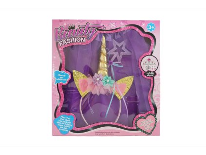 Sukienka s čelenkou jednorožec