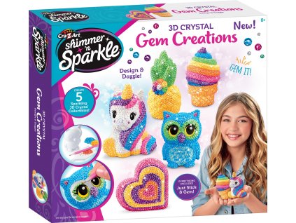 CraZart Zdobenie 3D odliatkov drahokamy