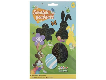 Veľkonočné škrabacie prívesky, 8,5 cm