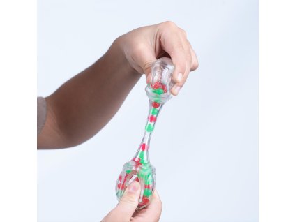 Fidget Blox Sound - relaxačná kocka - zelená a červená