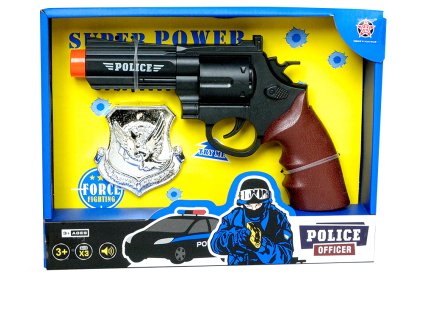 PLEJO Policajná pištoľ s odznakom
