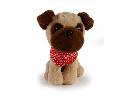 Plyšový psík, 21 cm, béžový