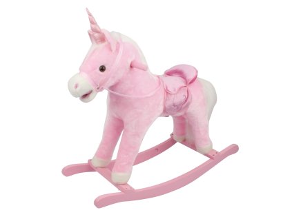 Ružový hojdací jednorožec so zvukom