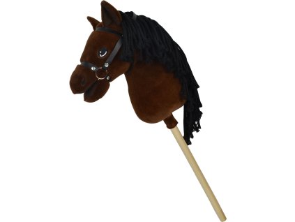 STEPPOS Premium Hobby horse Lucky tmavo hnedý 70cm