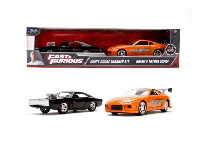 Rýchlo a zbesilo Twin Pack Toyota Supra a Dodge Charger 1:32