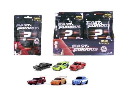 Rýchlo a zbesilo nanoautíčka v sáčku 4 cm, DP24, 12 druhov