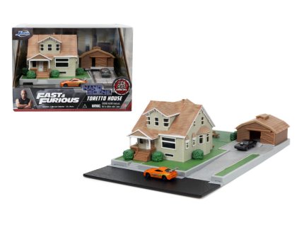 Rýchlo a zbesilo Nanodiorama Dominikov dom s autíčky