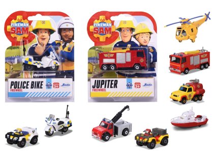 Požiarnik Sam autíčko kovové, 8 druhov