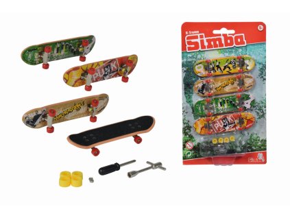 Prstový skateboard súprava 4 ks