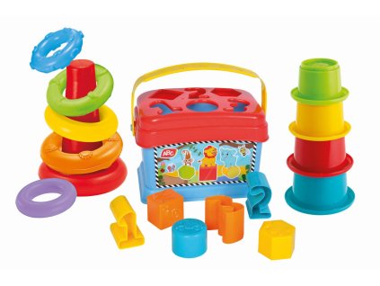 Súprava na hranie 3v1 - vkladačka a pyramída