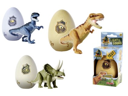 Figúrka dinosaura vo vajíčku, 3 druhy