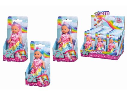 Bábika Evička Princezná, 3 druhy, DP12