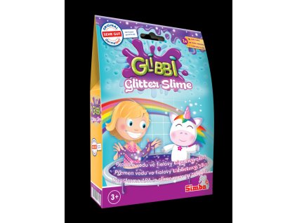 Glibbi Glitter Slime sliz trblietavý fialový