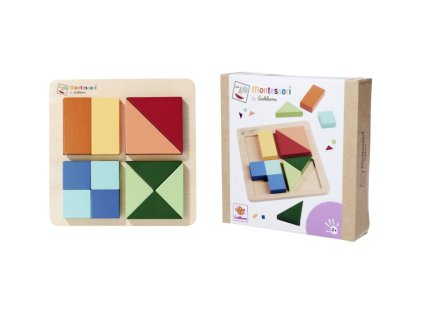 Montessori Štvorce skladačka puzzle