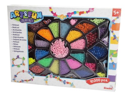 A&F Darčeková súprava korálikov, 10000 ks, príslušenstvo