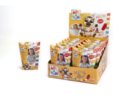 A&F Neónové nacvakávacie korálky