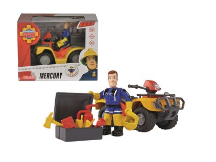 Požiarnik Sam Mercury štvorkolka s figúrkou