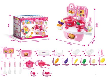 Mini kuchynka ružová
