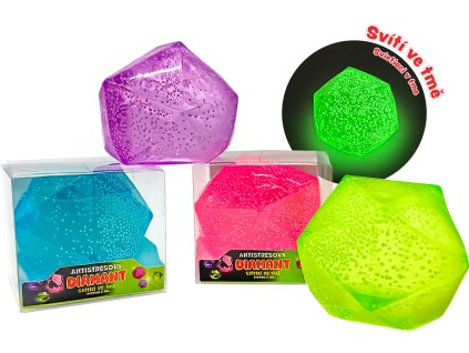 GLUMI Antistresový diamant – svítící ve tmě