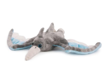 Pterosaur dinosaurus plyš 40x28cm šedivý 0m+