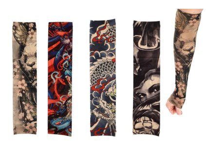 Rukáv tetovací látka 4 druhy v sáčku karneval