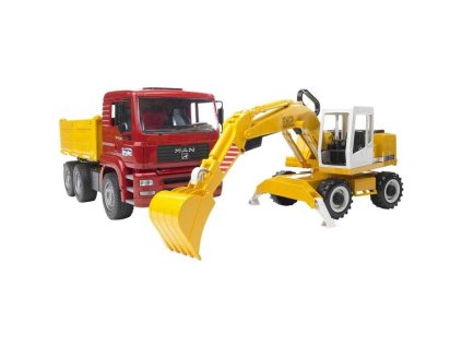 Bruder Nákladní auto MAN a  bagr