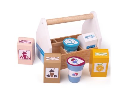 Bigjigs Toys Koktejlové výrobky v přenosné krabičce