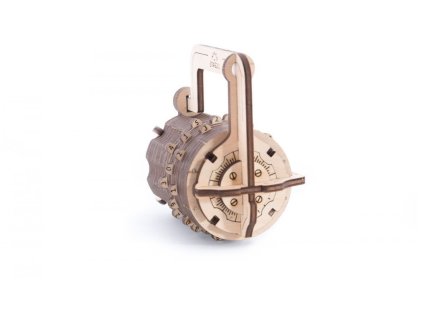 Ugears 3D dřevěné mechanické puzzle Zámek