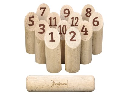 Jeujura MÖLKKY Dřevěná házecí hra finské kuželky