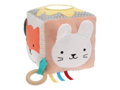 Petit Collage Textilní motorická kostka