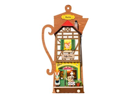 RoboTime Miniatura domečku k zavěšení Kavárna Moka