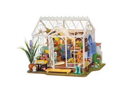 RoboTime 3D dřevěná skládačka Miniatura domečku Vysněný zahradní dům