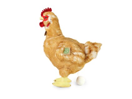 Rappa Plyšová slepice stojící 33 cm s vejcem ECO-FRIENDLY