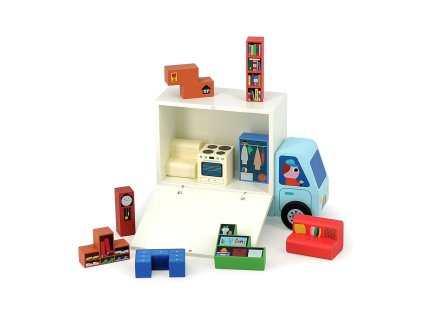 Vilac Dřevěná logická hra Nalož to správně! Stěhováci