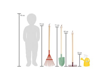 small foot Sada zahradního nářadí s konvičkou Tiny Garden