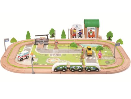 2Kids Toys Vláčkodráha Vesnice 110 dílů