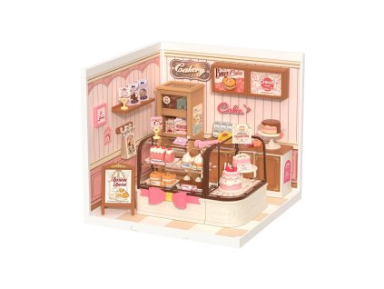 RoboTime 3D dřevěná skládačka Miniatura domečku Cukrárna Tasty
