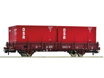 Roco Klanicový vůz s kontejnery DSR, DR - 6600138