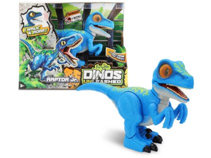 Dinosaurus interaktivní Raptor junior pravěký ještěr chodící na baterie plast Zvuk