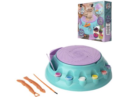 Kruh hrnčířský Creator kreativní dětský set s nástroji a barvičkami v krabici