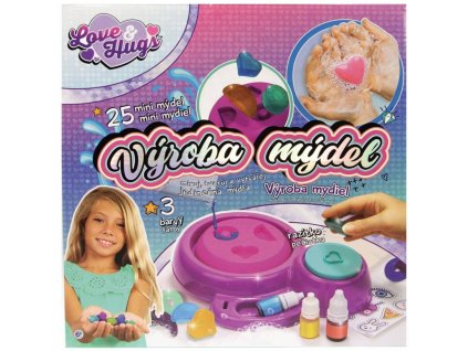 Love and Hugs Výroba mýdel dětský kreativní set v krabici