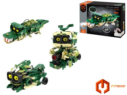 iM.Master Stavebnice robot krokodýl 3v1 RC na dálkové ovládání 34,3x14,5x8 cm