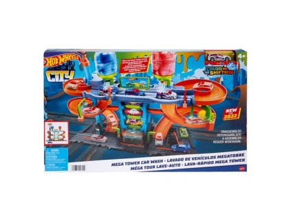 Hot Wheels City color shifters automyváreň so špirálou