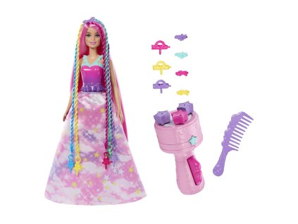 Barbie princezna zaplietanie vlasov