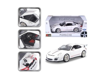 Bburago 1:18 Plus Porsche 911 GT3 RS White