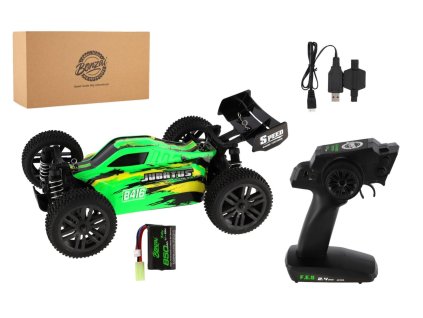 Auto RC Buggy Bonzai Jubatus terénní 30cm plast zelené  2,4GHz na bat.+2xdob. pack v krab. 40x14x21
