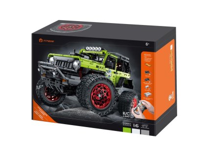 Stavebnice iM.MASTER terénní auto RC skládací plast 2,4GHz 2121dílků dob. pack+bat. v krab. 42x30cm